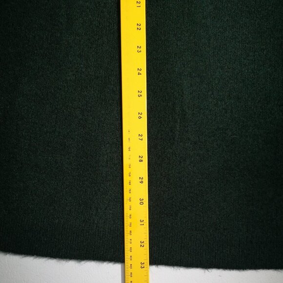 JustFab Ladies Size Large Dark Green Open Long Cardigan / Duster - Picture 8 of 8